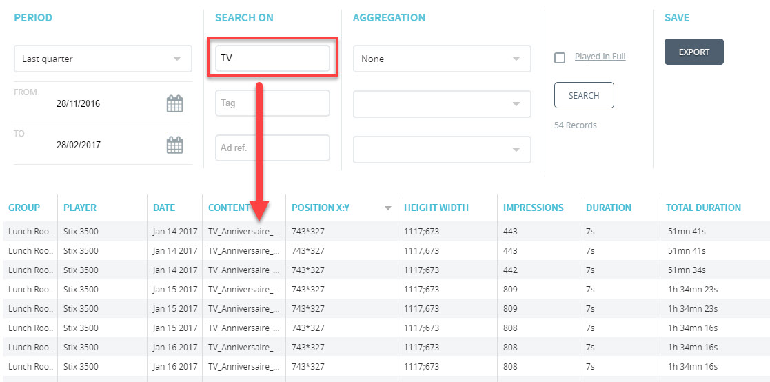 GDS4W Search Filters